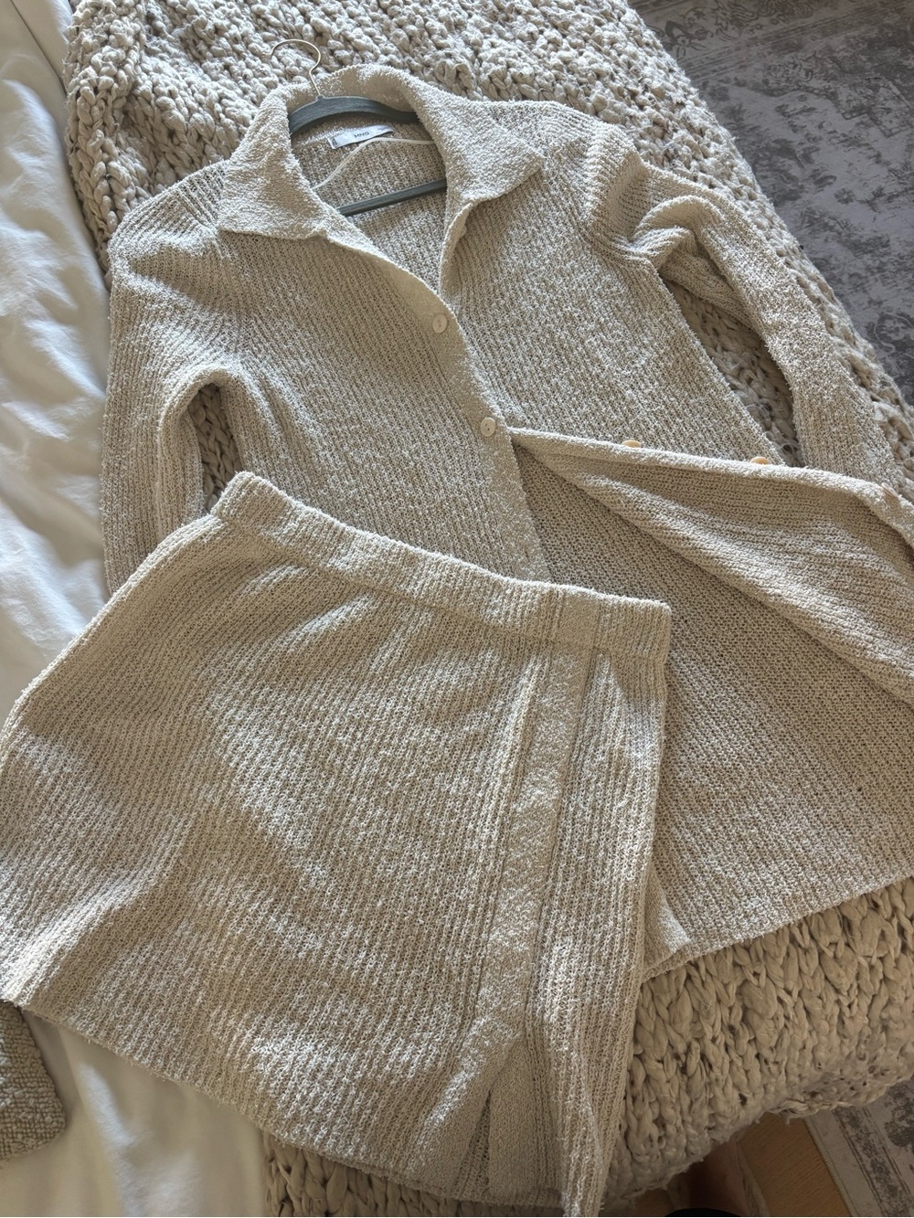 Mango Cream Knit Set